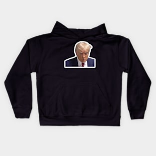 Celebrity Mug Shot President Donald Trump Kids Hoodie